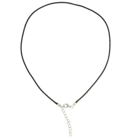 Terra Vita Collier en cordon ciré avec chaîne d'extension (43 cm)