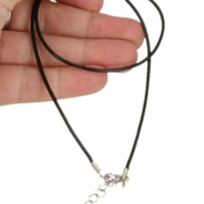 Terra Vita Wax Cord Necklace With Extension Chain (43cm)