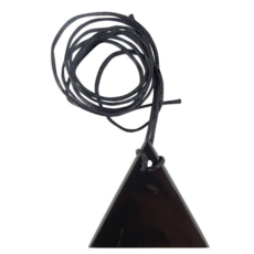 Terra Vita Triangle Shungite Pendant with Cord