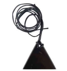 Terra Vita Triangle Shungite Pendant with Cord