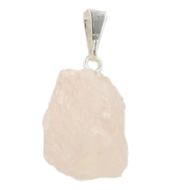 Terra Vita Pendentif en quartz rose | Rugueux