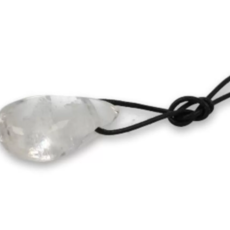 Terra Vita Rock Crystal Pendant With Cord (AA Quality)