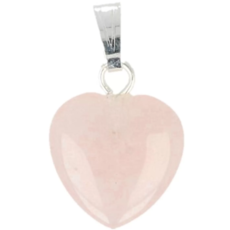 Terra Vita Pendentif coeur en quartz rose