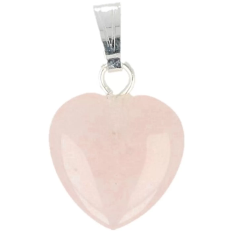 Terra Vita Pendentif coeur en quartz rose