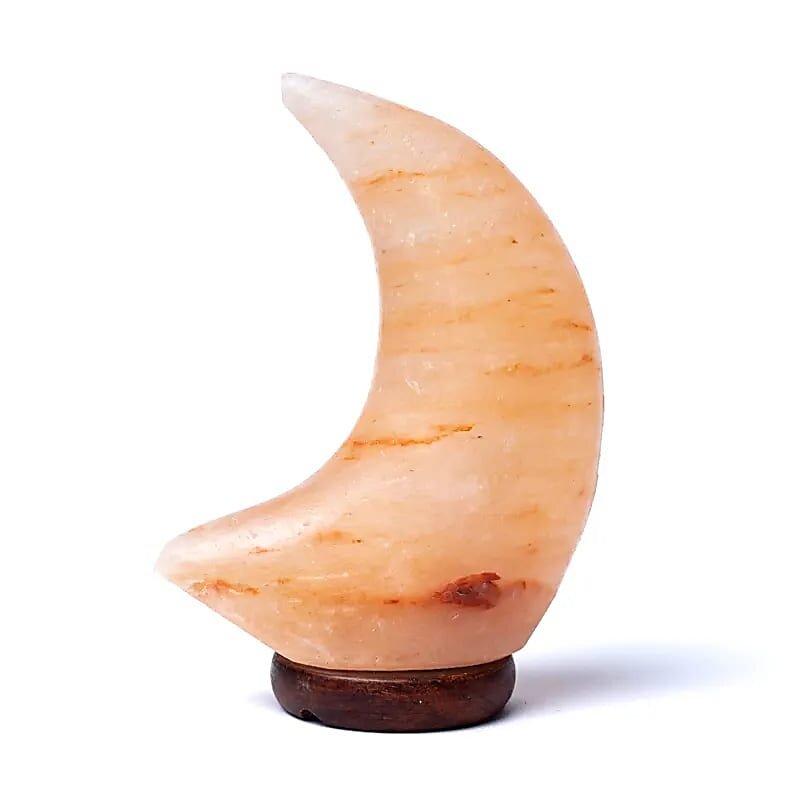 Terra Vita Salt Lamp Moon-shaped