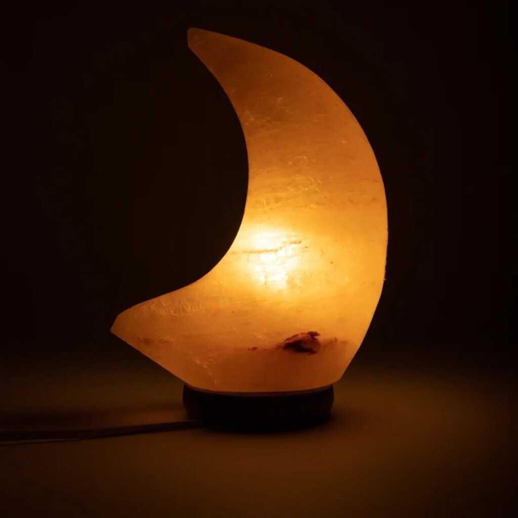 Terra Vita Salt Lamp Moon-shaped