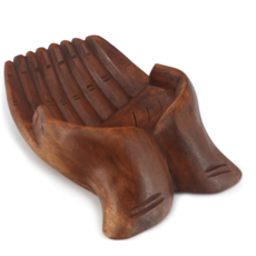 Terra Vita Sacrificial Hands Bowl (Suar Wood)
