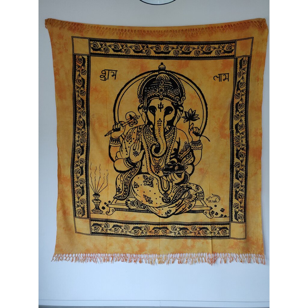 Terra Vita Ganesha Wandkleed (Geel)