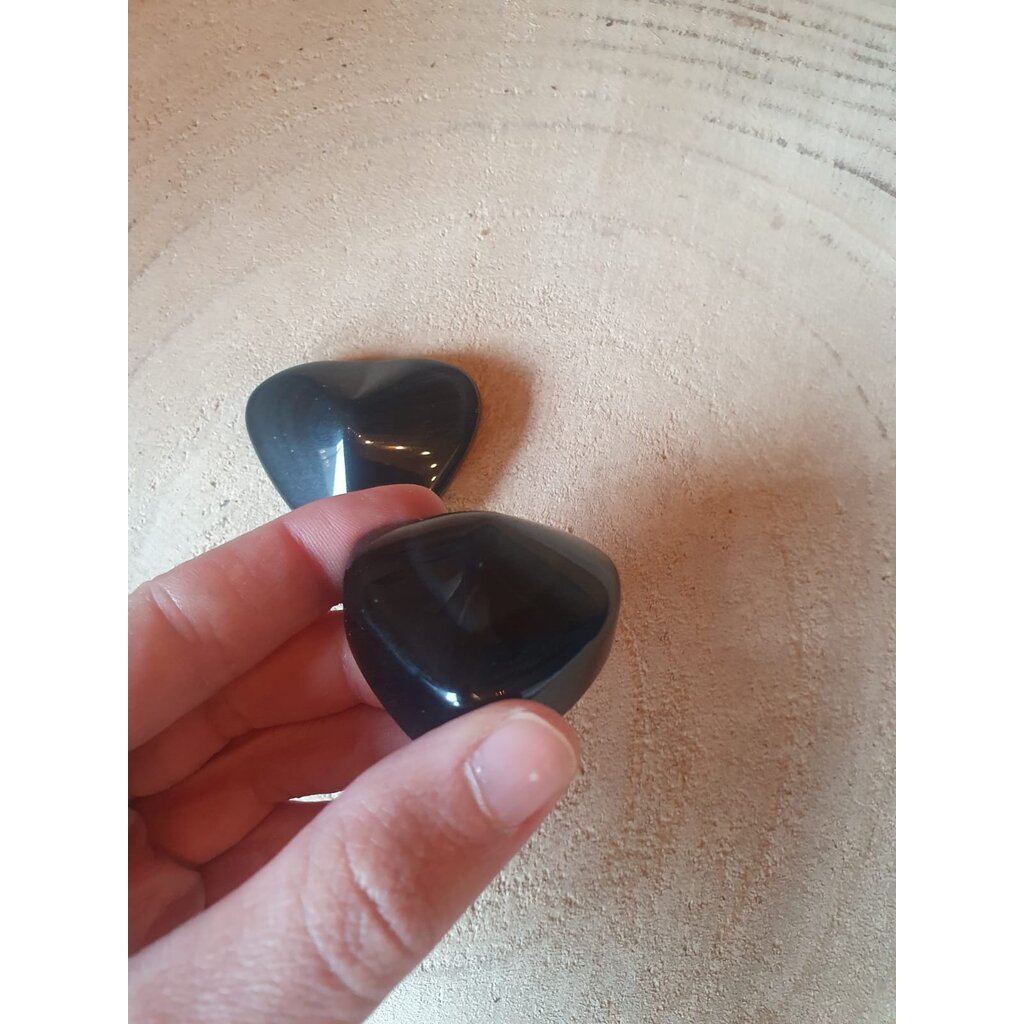 Terra Vita Regenboog Obsidaan Hart (4cm)