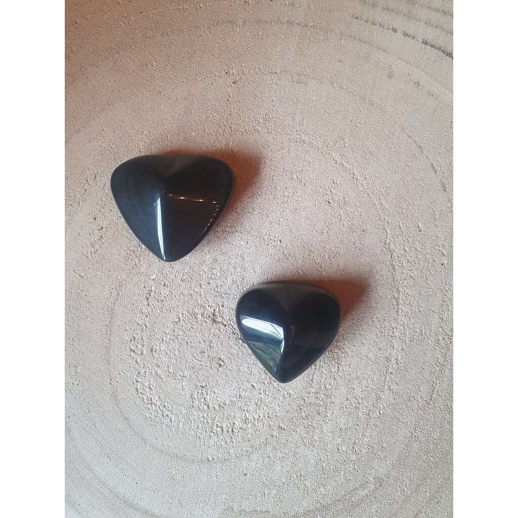 Terra Vita Regenboog Obsidaan Hart (4cm)