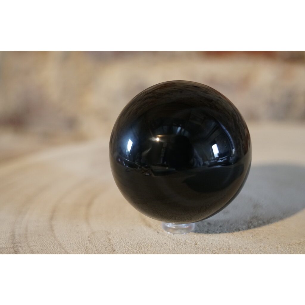 Terra Vita Hemels Oog Obsidiaan Bol (70mm)