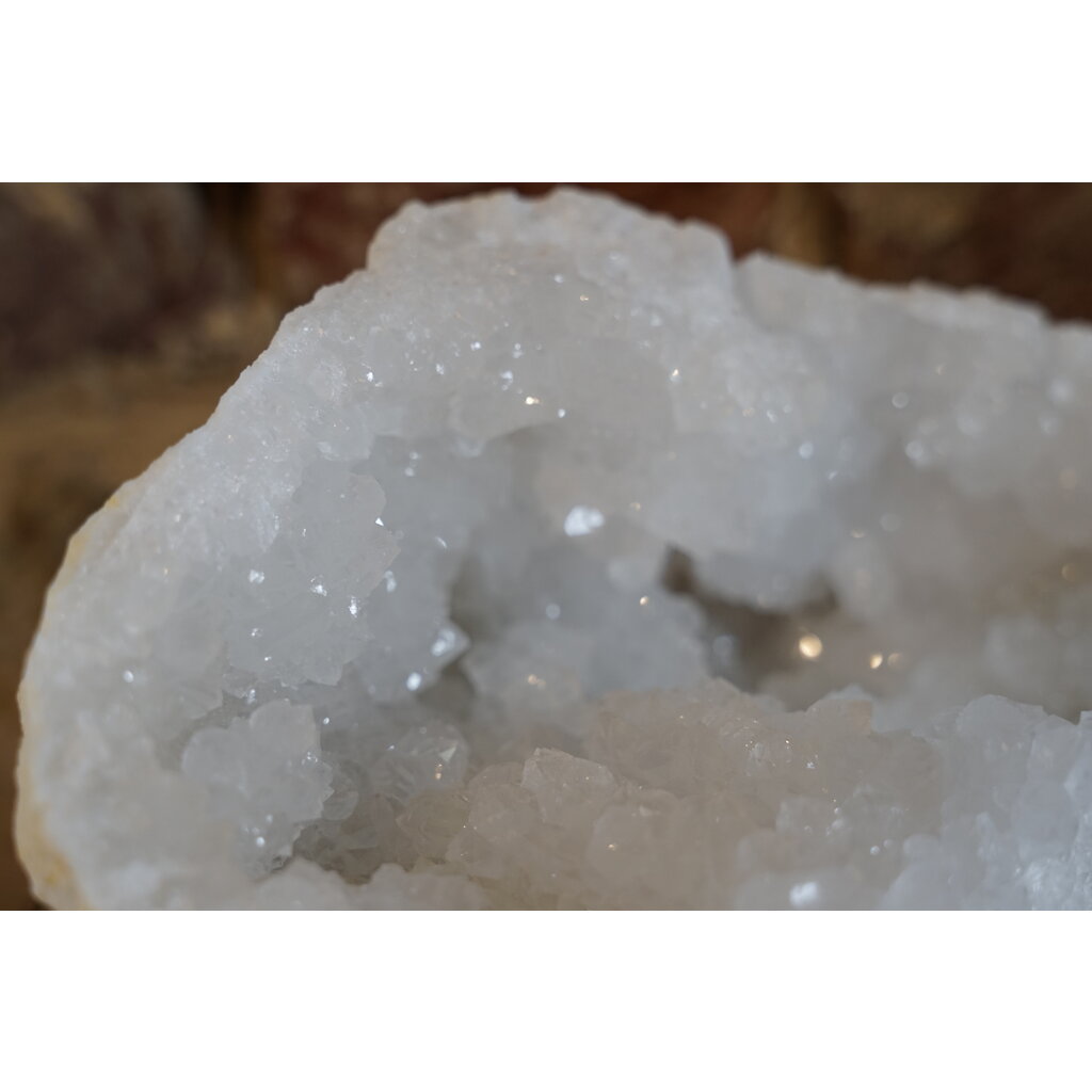 Terra Vita Paire de Géodes en Cristal de Roche (13-17 cm)