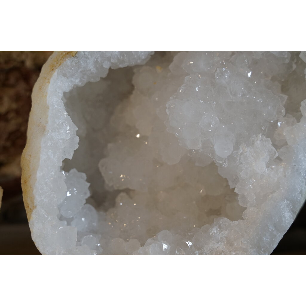 Terra Vita Rock Crystal Geode Pair (13-17 cm)