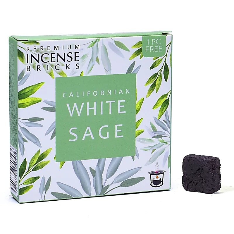Aromafume Briques d'Encens | Sauge Blanche (9pcs)