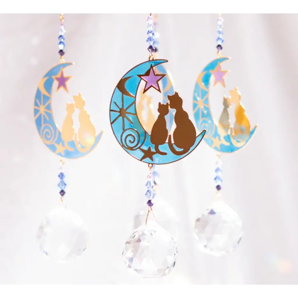 Terra Vita Sphère de Cristal Feng Shui | Deux Chats sur la Lune