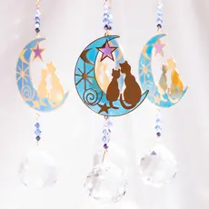 Terra Vita Feng Shui Crystal Sphere | Two Cats on the Moon