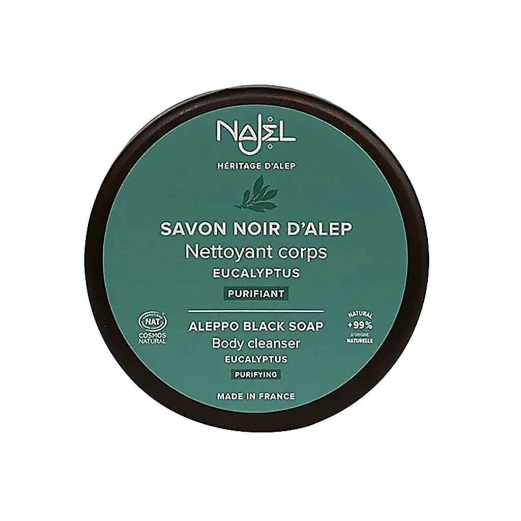 Najel Aleppo Black Scrub Soap Eucalyptus