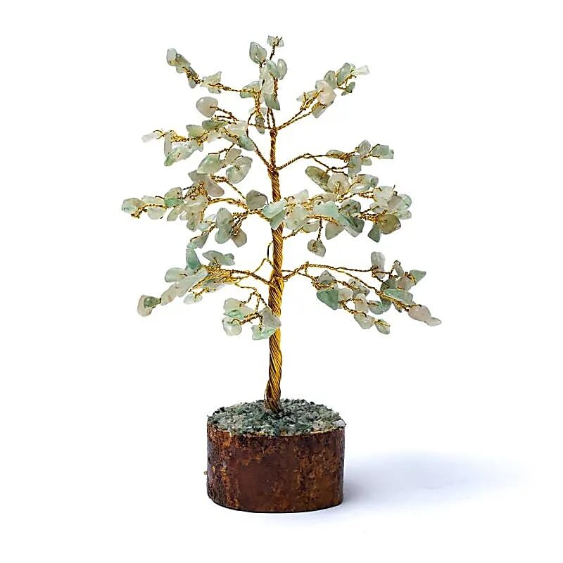 Terra Vita Arbre à pierres précieuses Aventurine verte (18cm)