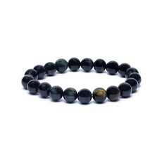 Terra Vita Bracelet  en Œil de Tigre Bleu (8 mm)