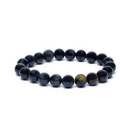 Terra Vita Bracelet  en Œil de Tigre Bleu (8 mm)