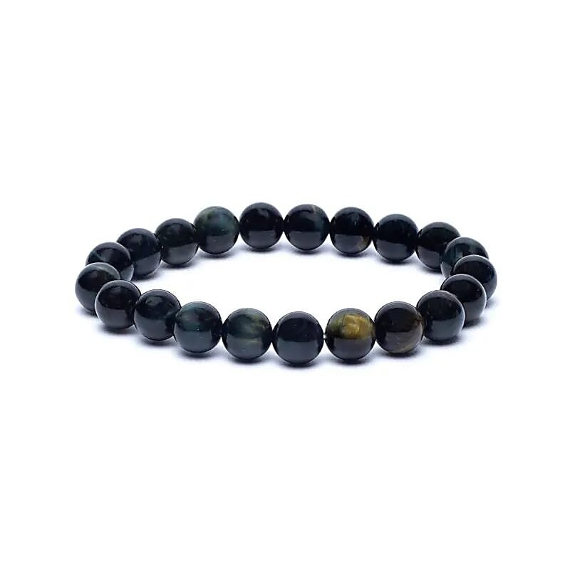 Terra Vita Bracelet  en Œil de Tigre Bleu (8 mm)