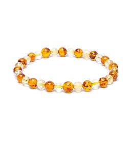 Terra Vita Bracelet Citrine / Ambre (6 mm)