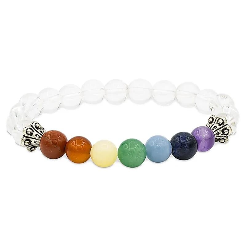 Terra Vita Bracelet Chakra Cristal de Roche (8 mm)