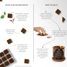 Aromafume Icense Bricks  | Royal Sandal (9pcs)