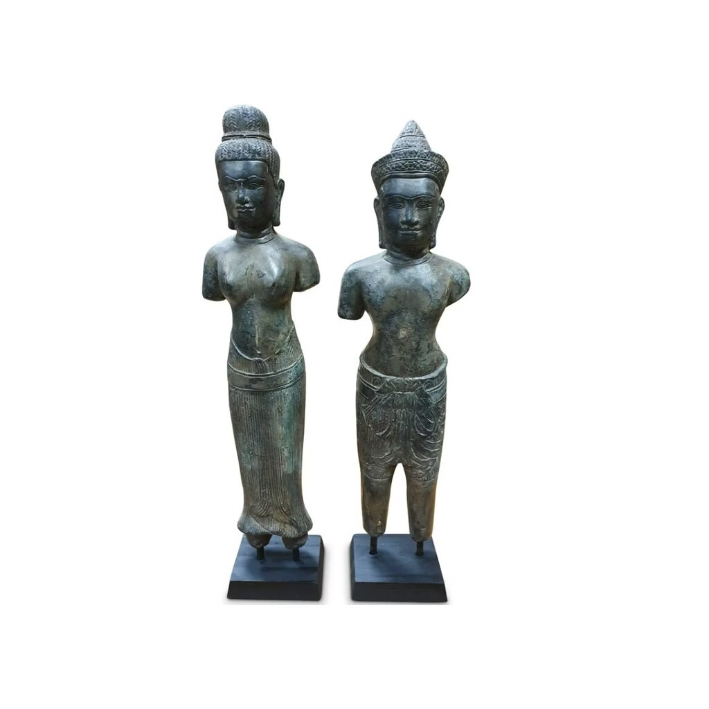 Terra Vita Statues En Bronze Khmer (Ensemble)