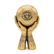 Terra Vita Decorative Hands with All-Seeing Eye (Gold Colored)