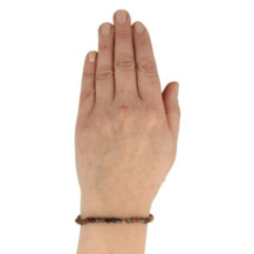 Terra Vita Bracelet en bois pétrifié (4 mm)