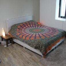 Terra Vita Mandala Wandkleed (Oranje/Groen)