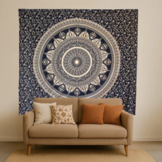 Terra Vita Mandala Wandkleed (Gold Print)