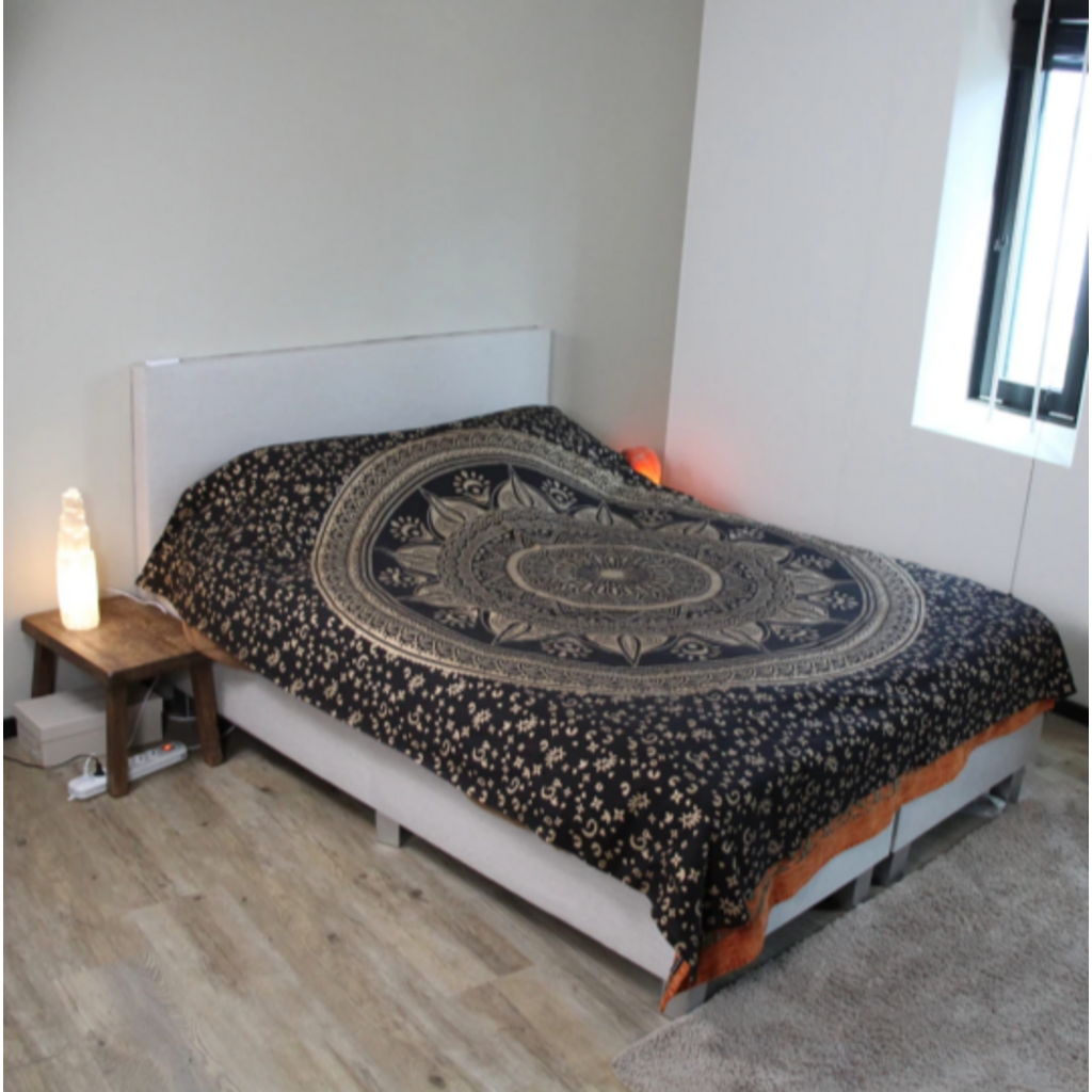 Terra Vita Mandala Wandkleed (Gold Print)