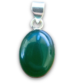Terra Vita Green Onyx silver pendant