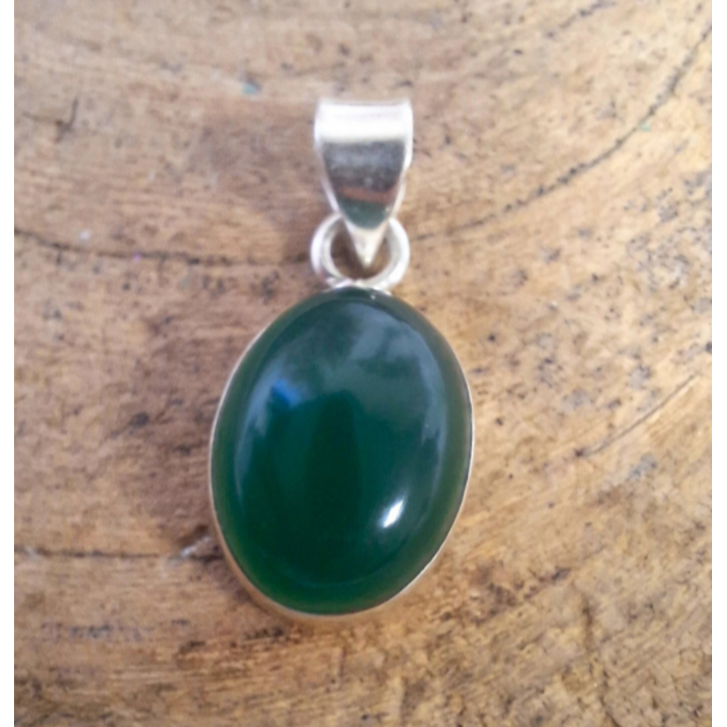 Terra Vita Groene Onyx zilveren hanger