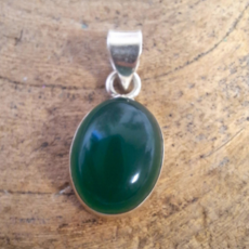 Terra Vita Groene Onyx zilveren hanger