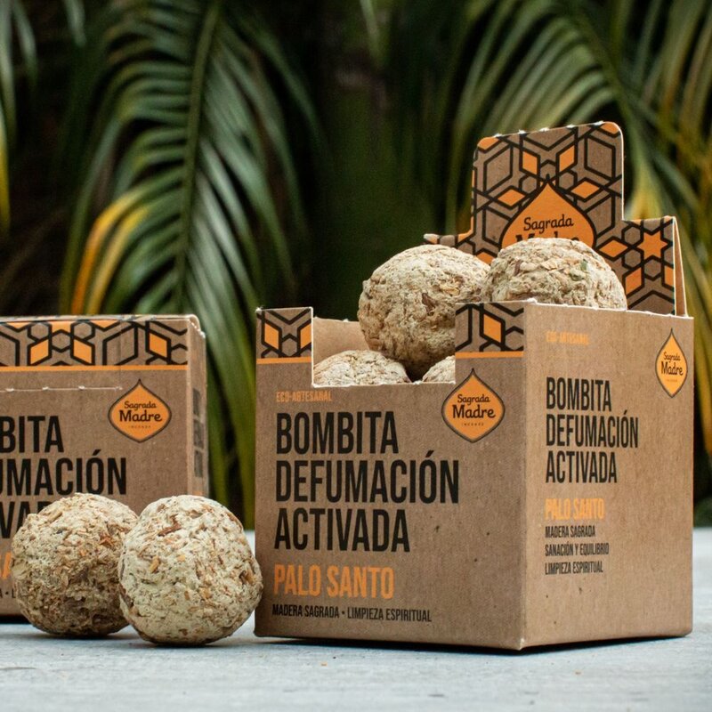Sagrada Madre Incense Bombe de fumigation | Palo Santo (8 pièces)