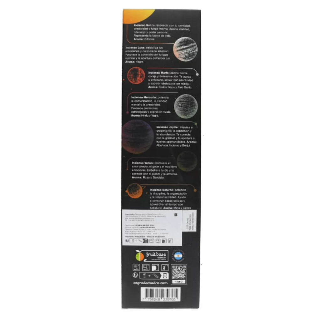 Sagrada Madre Incense Batôn d'Encens | Mix Cosmos (7 pcs)