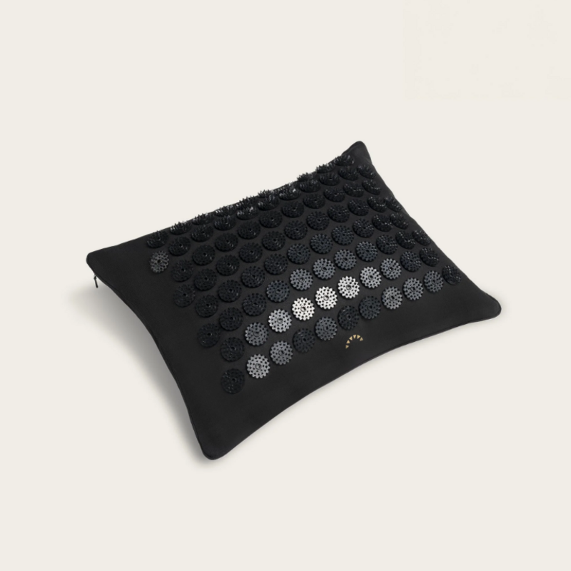 Shakti Mat Premium Acupressure Pillow (level2) (Black)