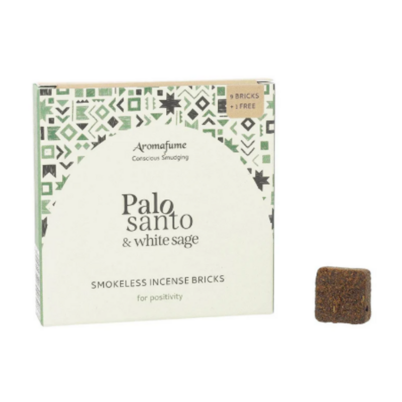 Aromafume Wierookblokjes | Palo Santo & Witte Salie (9pcs)