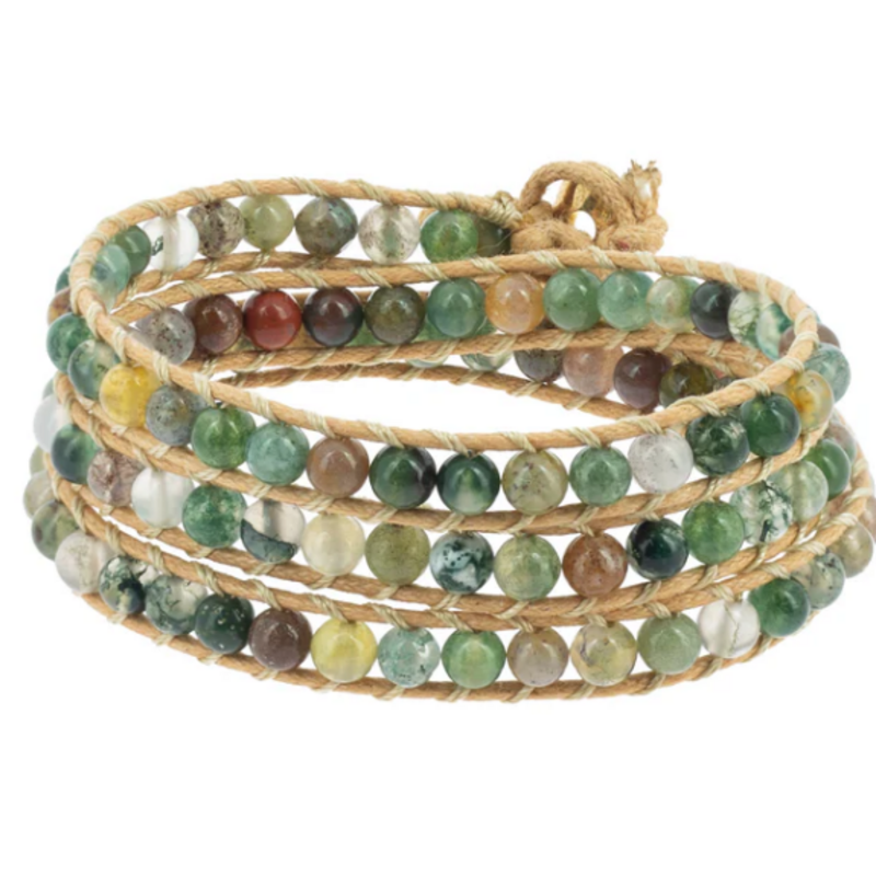 Terra Vita Naga Bracelet Jaspe Océan (4 mm)