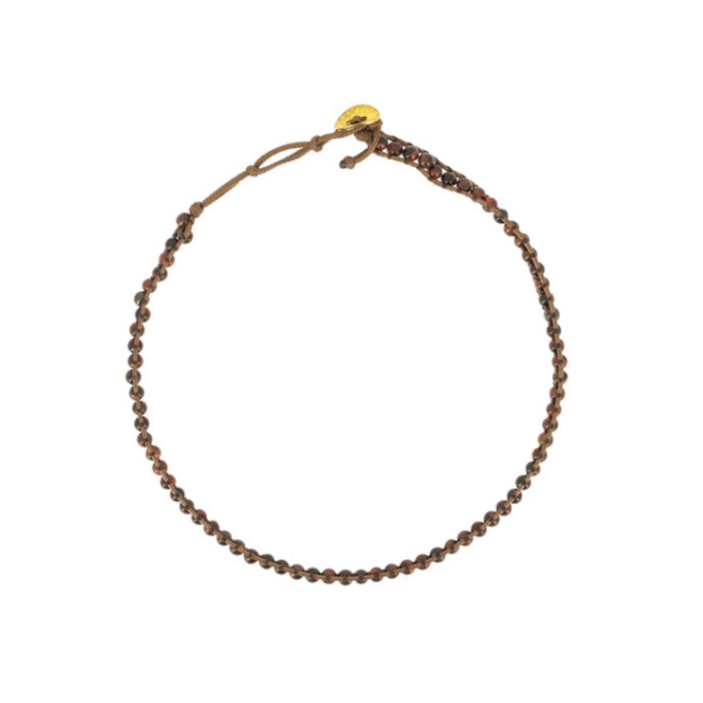 Terra Vita Rode Tijgeroog Naga Armband (4 mm)