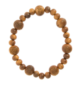 Nenju Mala armband voor geluk (sandelhout)