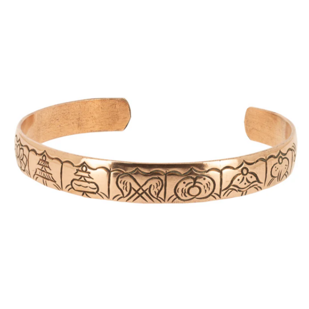 Terra Vita Bracelet Cuivre (8 symboles de bon augure)