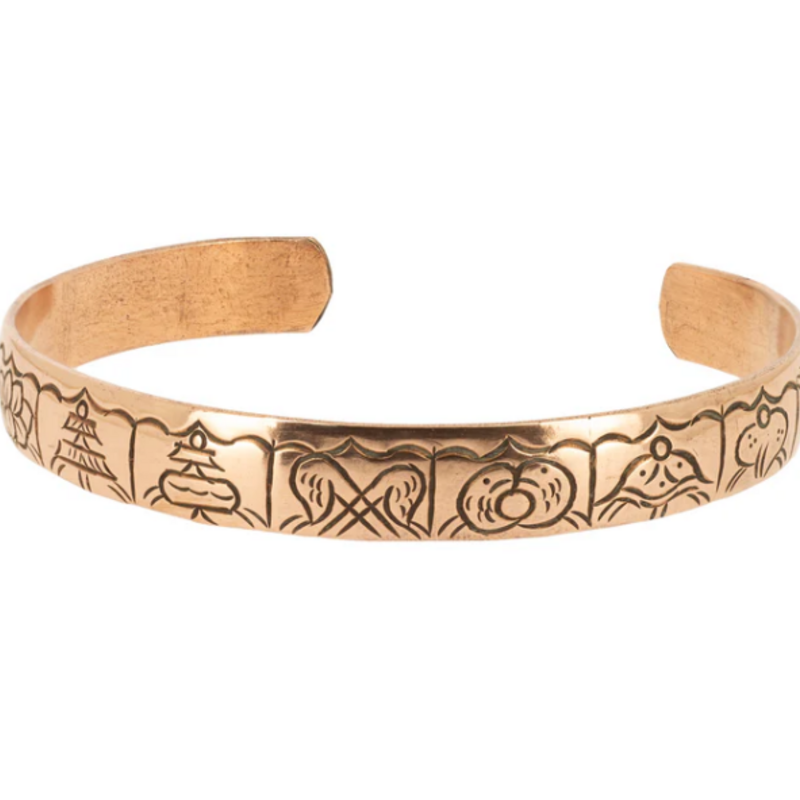 Terra Vita Copper Bracelet (8 Auspicious Symbols)
