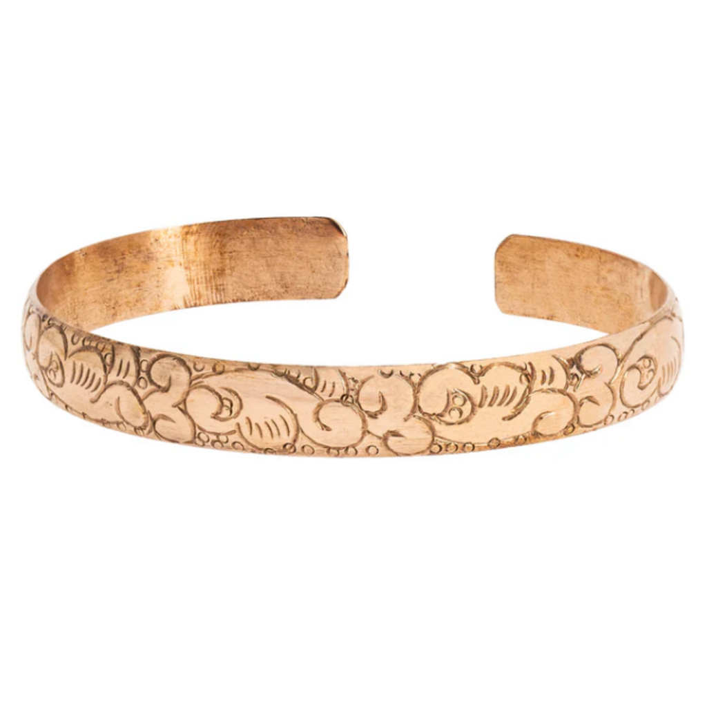 Terra Vita Copper Bracelet (Tibetan Engraving)