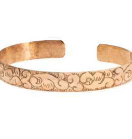 Terra Vita Bracelet en cuivre (gravure tibétaine)