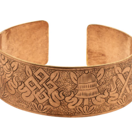 Terra Vita Copper Bracelet (8 Auspicious Symbols, Large)