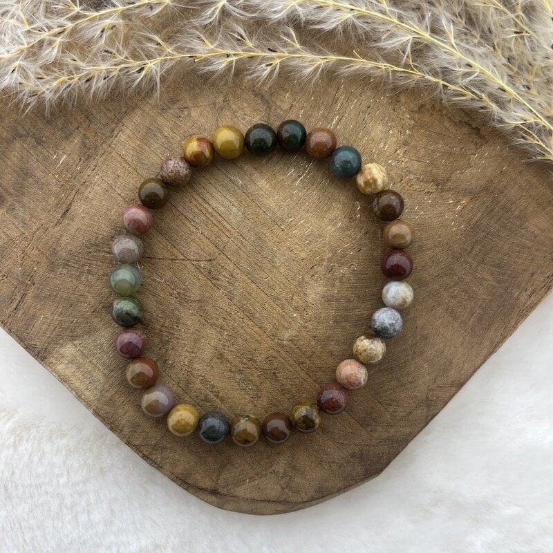 Terra Vita Bracelet Jaspe Océan ( 4 mm)